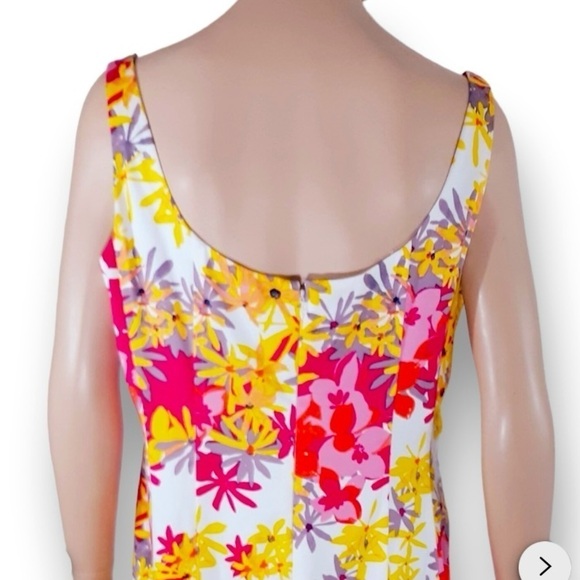 JONES WEAR Vintage Bold Floral Cotton Flowy Sundress Woman’s Plus Size 16 - Picture 8 of 16